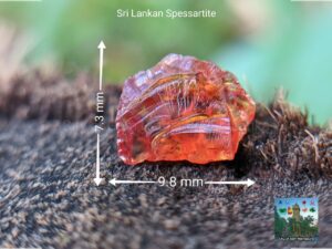 CEYLON NATURAL SPESSARTITE GARNET ROUGH GEMSTONE