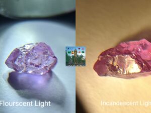 Ceylon Natural Colour Change Sapphire Rough Gemstone "glass body type "