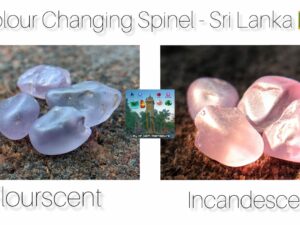 CEYLON NATURAL COLOUR CHANGING SPINEL ROUGH GEMSTONES