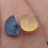 CEYLON NATURAL BLUE SAPPHIRE AND YELLOW SAPPHIRE COUPLE - city of gem Ratnapura