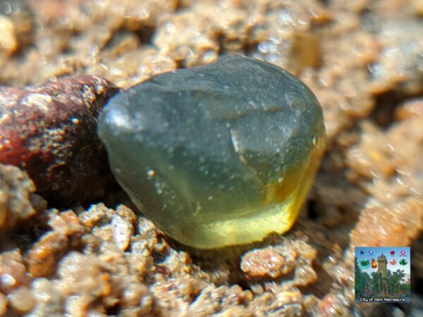 CEYLON NATURAL GREEN ZIRCON ROUGH GEMSTONES LOT - city of gem Ratnapura