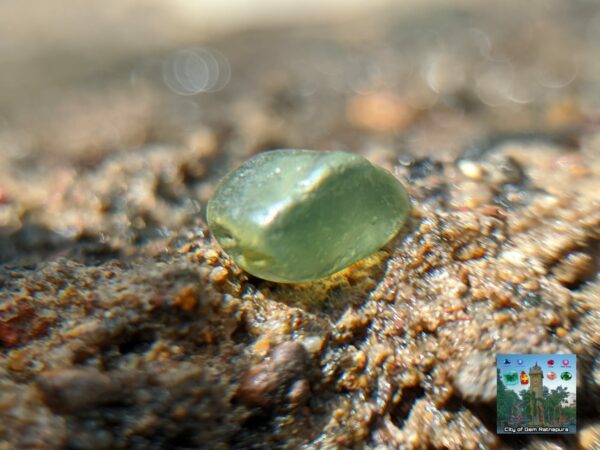 CEYLON NATURAL GREEN ZIRCON ROUGH GEMSTONES LOT - city of gem Ratnapura