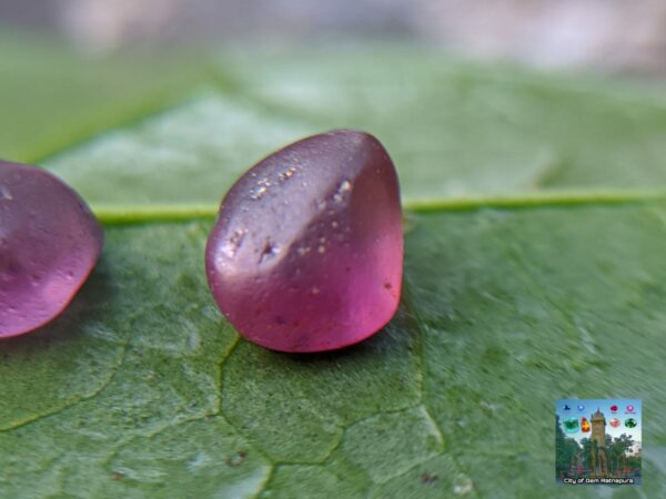 CEYLON NATURAL PINK SAPPHIRE ROUGH GEMSTONE COUPLE - city of gem Ratnapura