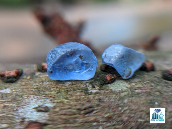 Ceylon Natural Blue Sapphire Rough Gemstones - city of gem Ratnapura
