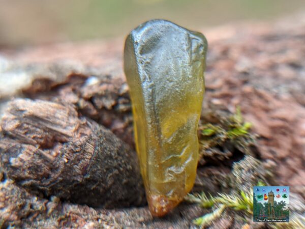 CEYLON NATURAL OLIVE GREEN ZIRCON ROUGH GEMSTONES - city of gem Ratnapura