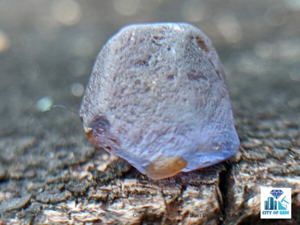 Ceylon Natural Bi Colour Sapphire Rough Gemstone ( Blue-Pink ) - city of gem Ratnapura