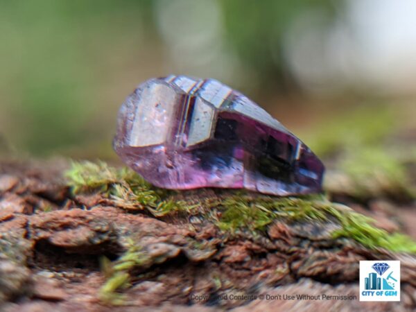 Ceylon Natural Heating Sapphires Rathu Ottu ( shiny glass body half crystal ) - city of gem Ratnapura