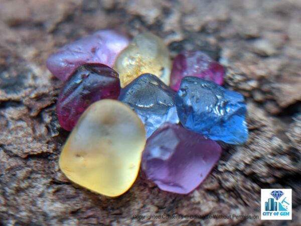 Ceylon Natural Sapphire Rough Gemstone Lot