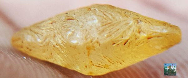 Ceylon Natural Yellow Sapphire Alluvial Crystal with Amazing Natural Body Carvings ( Collector peice, not for faceting) - city of gem Ratnapura