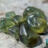CEYLON NATURAL GREEN ZIRCON ROUGH GEMSTONES LOT - city of gem Ratnapura