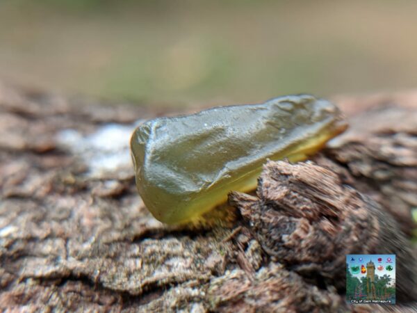 CEYLON NATURAL OLIVE GREEN ZIRCON ROUGH GEMSTONES - city of gem Ratnapura