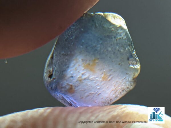 Ceylon Natural Bi Colour Sapphire Rough Gemstone ( Blue-Pink ) - city of gem Ratnapura