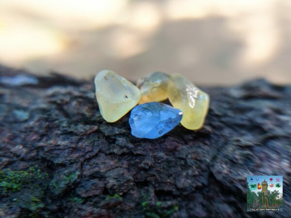 CEYLON NATURAL BLUE SAPPHIRE AND YELLOW SAPPHIRES LOT - city of gem Ratnapura