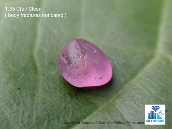 CEYLON NATURAL PINK SAPPHIRE ROUGH GEMSTONES LOT - city of gem Ratnapura