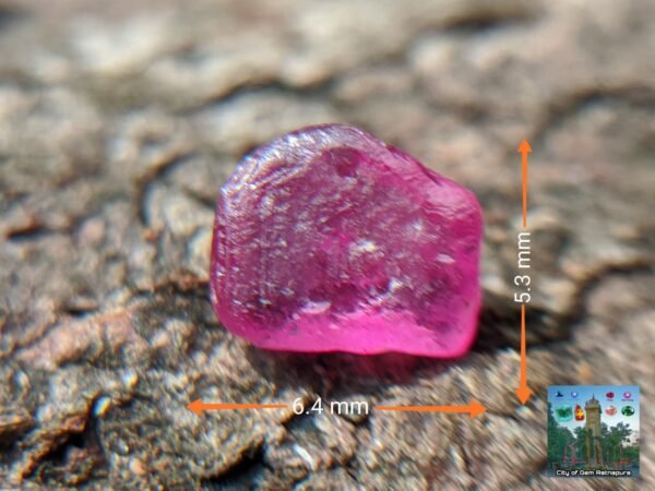 CEYLON NATURAL SAPPHIRE ROUGH GEMSTONE LOT ( රතු ලොට් )- city of is Ratnapura