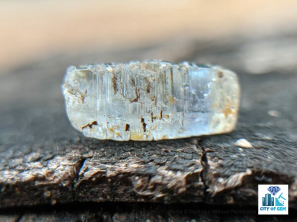 Ceylon Natural Blue Sapphire Double Terminated Crystal ( Shiny Glass Body ) - city of gem Ratnapura