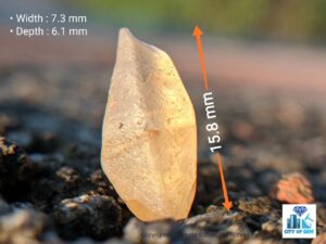 Ceylon Natural Yellow Sapphire Crystal - city of gem Ratnapura