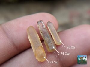 Ceylon Natural Yellow Sapphire Crystals - city of gem Ratnapura