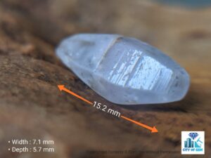 NATURAL VIOLET SAPPHIRE GLASS BODY COMPLETE CRYSTAL ( not for cutting and polishing ) - city of gem Ratnapura