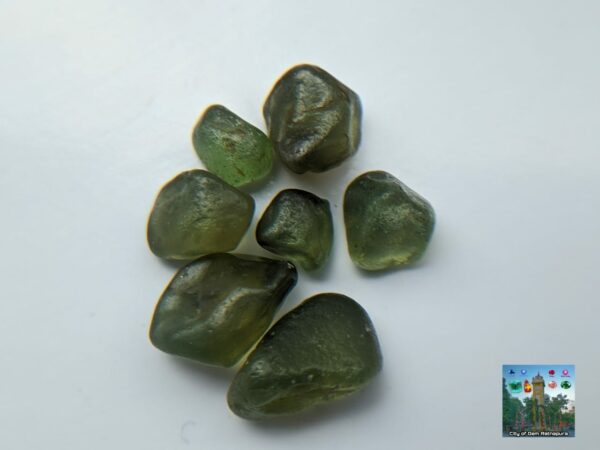 CEYLON NATURAL GREEN ZIRCON ROUGH GEMSTONES LOT - city of gem Ratnapura