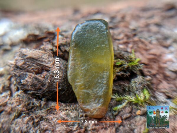 CEYLON NATURAL OLIVE GREEN ZIRCON ROUGH GEMSTONES - city of gem Ratnapura