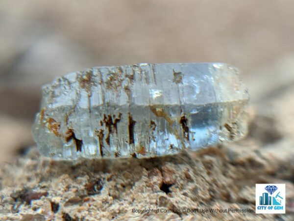 Ceylon Natural Blue Sapphire Double Terminated Crystal ( Shiny Glass Body ) - city of gem Ratnapura