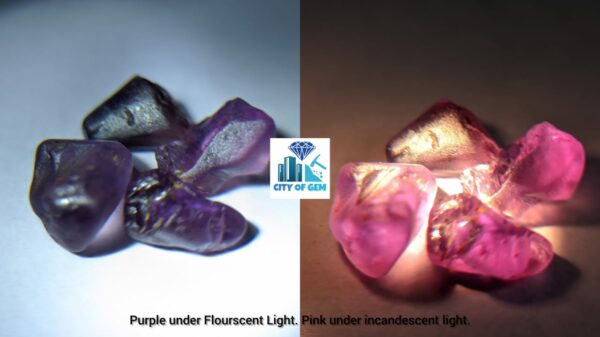 Ceylon Natural Colour Change Sapphire Rough Gemstones Lot - city of gem Ratnapura