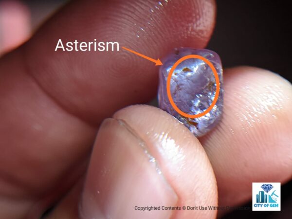 Ceylon Natural Colour Shifting Star Sapphire Rough Gemstone - city of gem Ratnapura