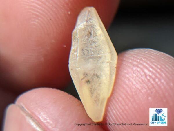 Ceylon Natural Double Terminated Sapphire Complete Crystal Couple (rough glass body ) - city of gem Ratnapura