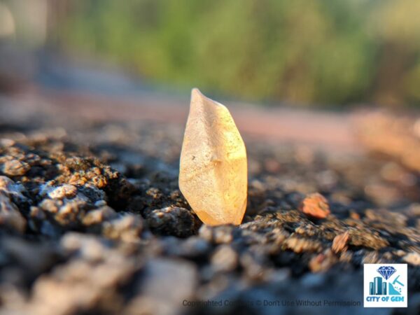 Ceylon Natural Yellow Sapphire Crystal - city of gem Ratnapura