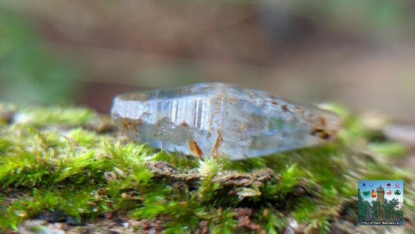 Double Terminated Ceylon Natural Sapphire Glass body Complete Crystal - city of gem Ratnapura