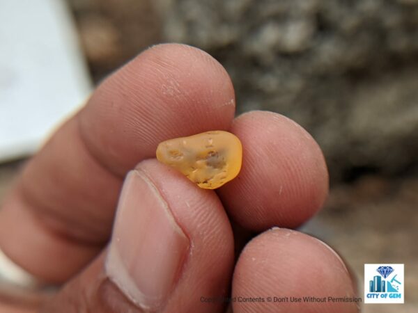 CEYLON NATURAL YELLOW SAPPHIRE ROUGH GEMSTONES COUPLE - city of gem Ratnapura