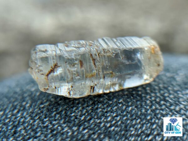 Ceylon Natural Blue Sapphire Double Terminated Crystal ( Shiny Glass Body ) - city of gem Ratnapura