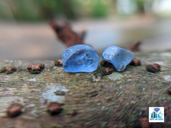 Ceylon Natural Blue Sapphire Rough Gemstones - city of gem Ratnapura