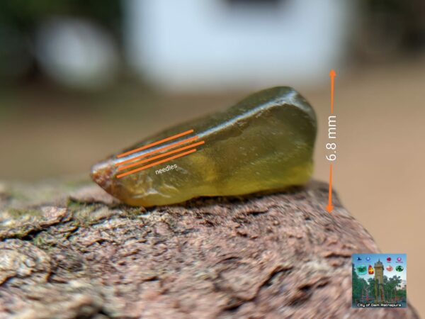 CEYLON NATURAL OLIVE GREEN ZIRCON ROUGH GEMSTONES - city of gem Ratnapura