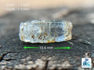 Ceylon Natural Blue Sapphire Double Terminated Crystal ( Shiny Glass Body ) - city of gem Ratnapura