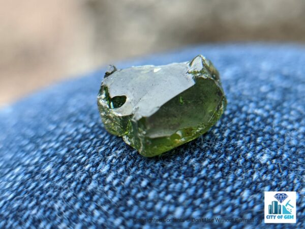 Ceylon Natural Green Zircon Rough Gemstones - city of gem Ratnapura