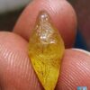Ceylon Natural Yellow Sapphire Alluvial Crystal with Amazing Natural Body Carvings ( Collector peice, not for faceting) - city of gem Ratnapura