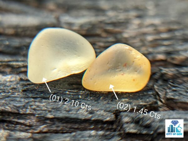 CEYLON NATURAL YELLOW SAPPHIRE ROUGH GEMSTONES - city of gem Ratnapura