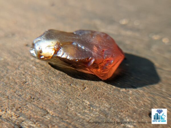 Ceylon Natural Bi colour Zircon Rough Gemstone - city of gem Ratnapura