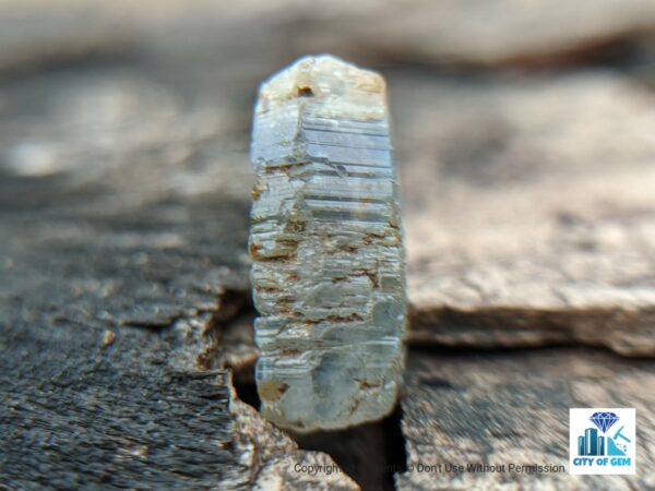 Ceylon Natural Blue Sapphire Double Terminated Crystal ( Shiny Glass Body ) - city of gem Ratnapura