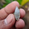 Ceylon Natural Colourless Double Terminated Sapphire Complete Crystal (shiny glass body ) - city of gem Ratnapura
