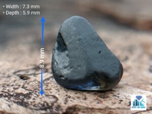 Ceylon Natural Dark Blue Sapphire kaka blue කාක නිල් - city of gem Ratnapura