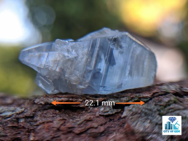 Ceylon Natural Double Terminated Sapphire geuda (dungal) Complete Crystal Couple ( glass body ) - city of gem Ratnapura
