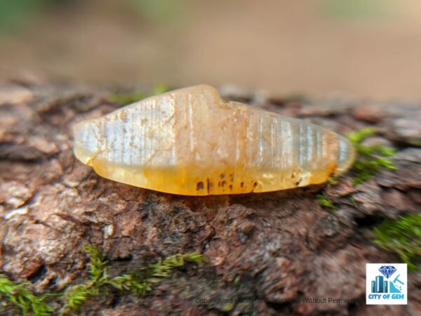 Ceylon Natural Yellow Sapphire Crystal - city of gem Ratnapura