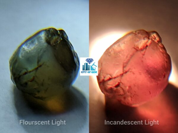 Very Rare Natural Chrysoberyl Alexanderite Cat's Eye Rough Gemstone - city of gem Ratnapura