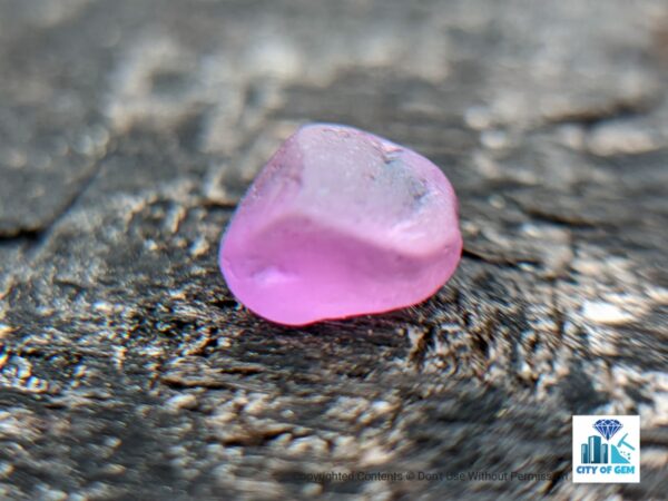 CEYLON NATURAL PINK SAPPHIRE ROUGH GEMSTONE - city of gem Ratnapura