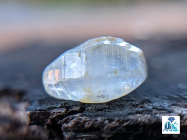 Ceylon Natural dungal Heating Sapphire Terminated Crystal ( Shiny Glass Body ) - city of gem Ratnapura