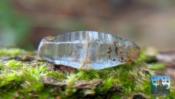 Double Terminated Ceylon Natural Sapphire Glass body Complete Crystal - city of gem Ratnapura