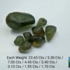 CEYLON NATURAL GREEN ZIRCON ROUGH GEMSTONES LOT - city of gem Ratnapura